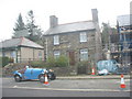 A classic car at Llan Ffestiniog