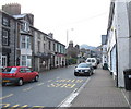 Shops in the commercial core of Blaenau Ffestiniog