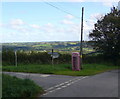 Phonebox opposite Bryn Farm