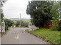 Entrance / Exit to Twin Oaks Hotel