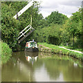 Turflea Lift Bridge - Lifted. Upper Peak Forest Canal, Cheshire