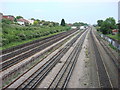 Rail lines from Dudden Hill Lane