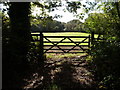 Gate and field near Lower Longwood