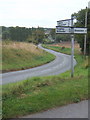 Road towards Old Newton church and Gipping