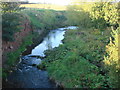 The River Blackadder, looking north from the A697 , Greenlaw