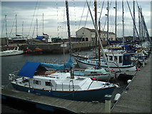 NJ2371 : Lossiemouth Harbour by Ann Harrison