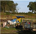 Road roller near Norleigh Mill