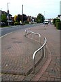 Block paved footway on Sibson Road