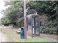 Phone box by main road