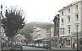 A partly obscured Great Orme from Mostyn Street