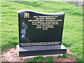 NJ7209 : A modern headstone in Old Kinnernie cemetery by Stanley Howe