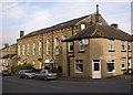 Apartments and chippie, Stainland Road, Holywell Green, Stainland