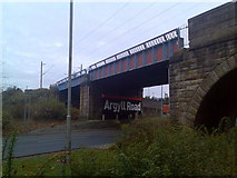 NS4969 : Sign for Argyll Road by Stephen Sweeney