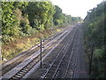 St Albans: Railway line at the Sandridge Road bridge