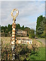 Signpost at Venson Bottom