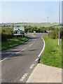 View to roundabout on A256