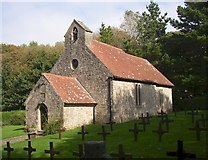 SS1496 : St David's Church, Caldey Island by Humphrey Bolton