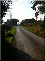 SJ4228 : Country road near Cockshutt by Eirian Evans