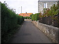 Fife Coastal Path approaching the main road into Crail