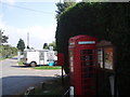 Phone box by entrance to Ham Lane