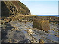 TA0097 : Rock pavement at Herbert Hole north of Hayburn Wyke by Phil Catterall