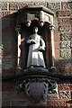 Statue on a building, College Green, Worcester