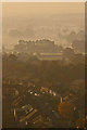 TQ2548 : Eastnor Road and Stockton Road, Reigate, with autumn mist behind by Ian Capper
