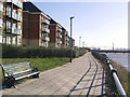 TQ5578 : Riverside Walk, Purfleet by John Winfield