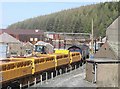 Train loading ballast at Shap Quarry