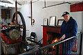 SH4555 : Gwirfoddolwr a'i Injan Stêm Glynllifon Volunteer and his Steam Engine by Alan Fryer