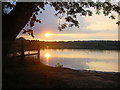 Sunset over Groby Pool