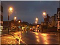 Gosport: Stoke Road in the pouring rain