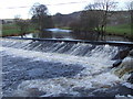 Weir across the River Ribble