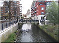 Footbridge over the Hogsmill River - Kingston