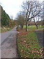 Lane in Gazeley that heads towards Higham