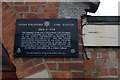 Plaque on Stony Stratford old fire station