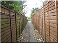 Alleyway between Beaufort Road and Bidbury Schools