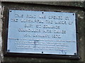 Road opening plaque