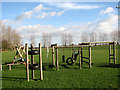 Playground  with view towards football ground