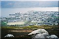 Ullapool seen from the hillside above it.