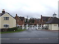 Gate house and lodge at Cound Hall