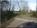 Junction of Rusham Road with a minor road near Shatterling