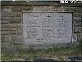 NZ3946 : St Joseph's Murton, memorial to war dead by Terry Johnson