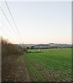 Avon Valley Path approaching Downton