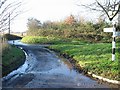 Junction of Hills Court Road and Cooper Street Drove