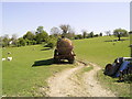 Disused trailer near Silian