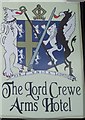 Sign for the Lord Crewe Arms Hotel, Blanchland