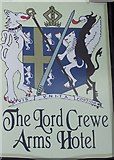 NY9650 : Sign for the Lord Crewe Arms Hotel, Blanchland by Maigheach-gheal