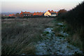 View from the footpath to Nether Broughton