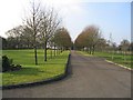 Woodley Cemetery approach, Romsey